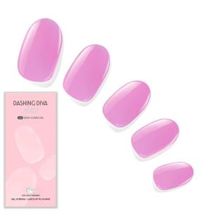 imageDashing Diva Glaze Nail Strip Set  Cherry Vanilla  Long Lasting Chip Resistant SemiCured Gel Nail Strips  Summer Gel Set  4Piece Manicure Kit with 32 StripsJuice Bar Barista