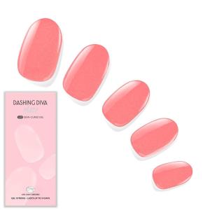 imageDashing Diva Glaze Nail Strip Set  Cherry Vanilla  Long Lasting Chip Resistant SemiCured Gel Nail Strips  Summer Gel Set  4Piece Manicure Kit with 32 StripsGrapefruit Gone Wild