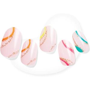imageDashing Diva Glaze Nail Strips  Emerald Marble  Works with Any LED Nail Lamp  Long Lasting Chip Resistant Semicured Gel Nail Strips  Contains 34 Salon Quality Nail Wraps 2 Prep Pad 1 Nail FileSuns Out Swirl