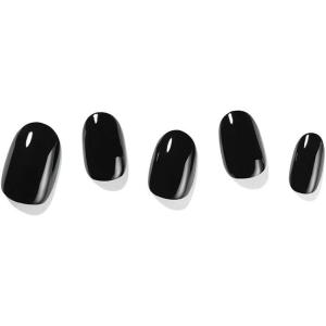 imageDashing Diva Glaze Nail Strips  Grecian Gold  Works with Any LED Nail Lamp  Long Lasting Chip Resistant Semicured Gel Nail Strips  Contains 34 Salon Quality Gold Accent Nail Wraps 1 Prep Pad 1 Nail FileReal Black