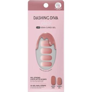 imageDashing Diva Glaze Nail Strips  Jelly Glaze  Works with Any LED Nail Lamp  Long Lasting Chip Resistant Semicured Gel Nail Strips  Contains 34 Salon Quality Nail Wraps 2 Prep Pad 1 Nail FileJelly Glaze