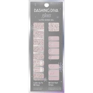 imageDashing Diva Gloss Mint Whirled  Whirled Rose Holiday  UV Free Chip Resistant Long Lasting Gel Nail Stickers With 32 Wraps Prep Pad Nail FileA Ros Holiday