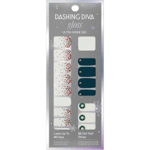 imageDashing Diva Gloss Mint Whirled  Whirled Rose Holiday  UV Free Chip Resistant Long Lasting Gel Nail Stickers With 32 Wraps Prep Pad Nail FileCelebration Toast
