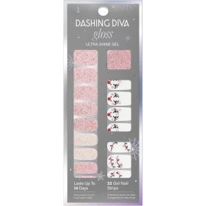 imageDashing Diva Gloss Mint Whirled  Whirled Rose Holiday  UV Free Chip Resistant Long Lasting Gel Nail Stickers With 32 Wraps Prep Pad Nail FileLight Show