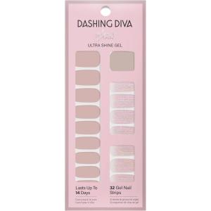 imageDashing Diva Gloss Nail Strips  Taupe Hat  UV Free Chip Resistant Long Lasting Gel Nail Stickers  Contains 32 Nail Wraps 1 Prep Pad 1 Nail FileTaupe Hat