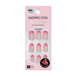 imageDashing Diva Magic Press Nail Set  Big Ego  Long Almond Press On Nails  Long Lasting Gel  Lasts Up to 10 Days  Summer Gel Set  4Piece Manicure Kit with 30 NailsBig Ego