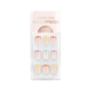 imageDashing Diva Magic Press Nails  Eternal Youth  Short Square Shaped Press On Nails  Long Lasting Stick On Gel Nails  Lasts Up to 7 Days  Contains 30 Stick On Nails 1 Prep Pad 1 File