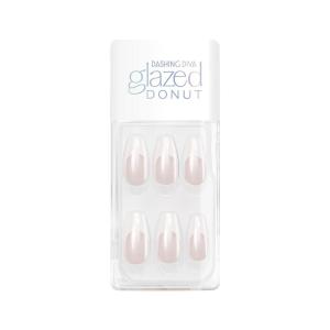 imageDashing Diva Magic Press Nails  French Glaze  Medium Coffin Shaped Press On Nails  Long Lasting Stick On Gel Nails  Lasts Up to 7 Days  Contains 30 Stick On Nails 1 Prep Pad 1 File