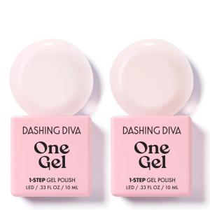 imageDashing Diva One Gel Color Duo  Pinks  Pointe ampamp Aristocrat  3in1 Base Coat Nail Color ampamp Top Coat  Gel Nail Polish Set  Contains 2 ColorsPinks 20