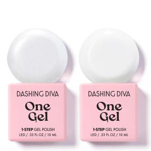 imageDashing Diva One Gel Color Duo  Pinks  Pointe ampamp Aristocrat  3in1 Base Coat Nail Color ampamp Top Coat  Gel Nail Polish Set  Contains 2 ColorsWhites