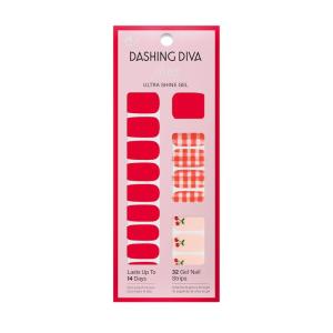 imageDashing Diva Patriotic Gloss Nail Strips  Blue Jean Baby  UV Free Chip Resistant Long Lasting Gel Nail Stickers  3Piece Manicure Set  Contains 32 Wraps 1 Prep Pad 1 FileCherry Please