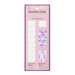 imageDashing Diva Patriotic Gloss Nail Strips  Blue Jean Baby  UV Free Chip Resistant Long Lasting Gel Nail Stickers  3Piece Manicure Set  Contains 32 Wraps 1 Prep Pad 1 FileHip Hop