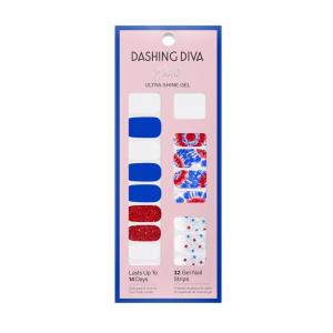 imageDashing Diva Patriotic Gloss Nail Strips  Blue Jean Baby  UV Free Chip Resistant Long Lasting Gel Nail Stickers  3Piece Manicure Set  Contains 32 Wraps 1 Prep Pad 1 FileNails That I Love