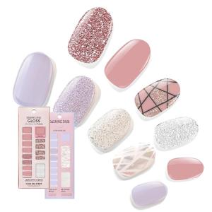 imageDashing Diva Patriotic Gloss Nail Strips Bundle  Salute ampamp Independent  UV Free Chip Resistant Long Lasting Gel Nail Stickers  Contains 2 SetsThe Geometric Collection