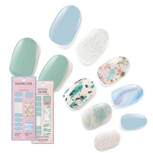 imageDashing Diva Patriotic Gloss Nail Strips Bundle  Salute ampamp Independent  UV Free Chip Resistant Long Lasting Gel Nail Stickers  Contains 2 SetsThe Quartz Collection