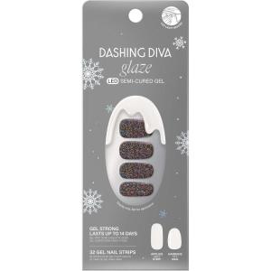 imageDashing Diva Winter Wonderland Gel Nail Strips  LED Lamp Compatible Long Lasting Chip Resistant  32 Salon Quality Wraps 2 Prep Pads 1 Nail FileWinter in New York