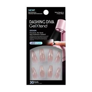 imageDashing Diva GelXtend Nail Set  Graceful Girl  Nude Ombre Nails  Lasts Up to 14 Days  Gel Nails  NoSoak Easy RemovalRed