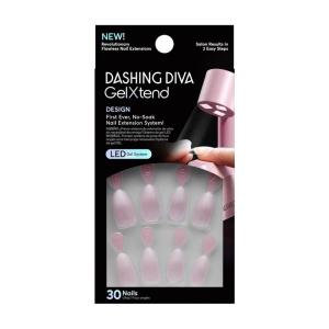 imageDashing Diva GelXtend Nail Set  Graceful Girl  Nude Ombre Nails  Lasts Up to 14 Days  Gel Nails  NoSoak Easy RemovalWhite  Pink