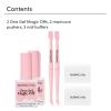 imageDashing Diva Magic Off Gel Polish Remover  DamageFree BubbleOff Remover for One Gel  Includes Bonus Tool  2Pack