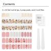 imageDashing Diva Gloss Nail Strips Bundle  The Winter Florals Collection Baby Bouquet ampamp Magnolia Vine  UV Free Chip Resistant Long Lasting Gel Stickers  Contains 2 SetsThe Spring Florals Collection