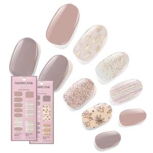 imageDashing Diva Gloss Nail Strips Bundle  The Winter Florals Collection Baby Bouquet ampamp Magnolia Vine  UV Free Chip Resistant Long Lasting Gel Stickers  Contains 2 SetsThe Best Sellers Collection