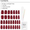 imageDashing Diva Glaze Effects Nail Strip Set  Hes Cuter in Person  Long Lasting Chip Resistant SemiCured Gel Nail Strips  4Piece Manicure Set with 32 StripsRuby Red Apple