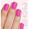 imageDashing Diva Glaze Nail Starter Kit  Hot Tamale  Long Lasting Chip Resistant SemiCured Gel Nail Strips  7Piece Manicure Set with 32 Strips and Mini LED LampMagenta Madness