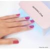 imageDashing Diva Glaze Nail Starter Kit  Hot Tamale  Long Lasting Chip Resistant SemiCured Gel Nail Strips  7Piece Manicure Set with 32 Strips and Mini LED LampHot Tamale