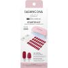 imageDashing Diva Glaze Nail Starter Kit  Hot Tamale  Long Lasting Chip Resistant SemiCured Gel Nail Strips  7Piece Manicure Set with 32 Strips and Mini LED LampHot Tamale