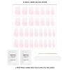 imageDashing Diva Glaze Nail Strips  Rosewater Glaze  Works with Any LED Lamp Long Lasting Chip Resistant Semicured Gel Contains 34 Salon Quality Black Wraps 1 Prep Pad File GAM203