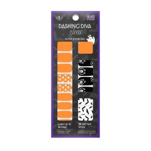 imageDashing Diva Gloss Nail Strips  I Need My Mummy  UV Free Chip Resistant Long Lasting Gel Nail Stickers  3Piece Halloween Manicure Set  Contains 32 Wraps 1 Prep Pad 1 FileOrange You Scared
