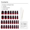 imageDashing Diva Glaze Nail Strip Set  Bunch Of Hocus Pocus  Long Lasting Chip Resistant SemiCured Gel Nail Strips  Halloween Gel Set  4Piece Manicure Kit with 32 StripsJust My Blood Type