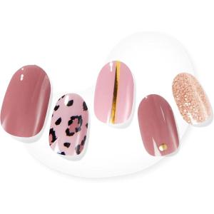 imageDashing Diva Glaze Nail Strips  Cheerful Cheetah  Works with Any LED Nail Lamp  Long Lasting Chip Resistant Semicured Gel Nail Strips  Contains 34 Salon Quality Nail Wraps 2 Prep Pad 1 FileCheerful Cheetah