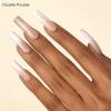 imageDashing Diva Nailbliss Gel Manicure Bundle  Sweet Dreams Collection  Salon Quality Easy to Apply and Chip Resistant  Contains 2 Sets of 30 ExtraLong Length Square Shaped Glue On Gel NailsFrench Royale  Double Trouble