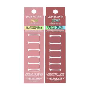 imageDashing Diva Gloss Nail Strips Bundle  The Moody Neutrals Collection  Whisper ampamp Manhunt  UV Free Chip Resistant Long Lasting Gel Stickers  Contains 2 SetsDesert Neutrals Collection
