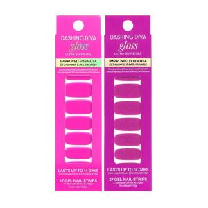 imageDashing Diva Gloss Nail Strips Bundle  The Moody Neutrals Collection  Whisper ampamp Manhunt  UV Free Chip Resistant Long Lasting Gel Stickers  Contains 2 SetsNeon Brights Collection