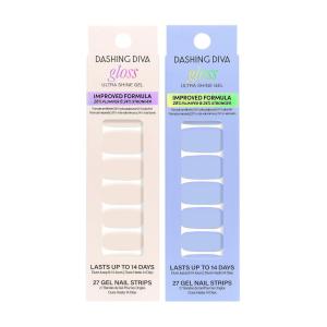 imageDashing Diva Gloss Nail Strips Bundle  The Moody Neutrals Collection  Whisper ampamp Manhunt  UV Free Chip Resistant Long Lasting Gel Stickers  Contains 2 SetsBlue Sky Collection