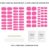 imageDashing Diva Glaze Mani Pedi Kit  The Eye Candy Glaze  Comes with LED Nail Lamp  Long Lasting Semicured Gel Nail Strips for Toes ampamp HandsNeon Pink