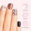 imageDashing Diva Glaze Nail Strip Set  Arachnophobia  Long Lasting Chip Resistant SemiCured Gel Nail Strips  Halloween Gel Set  4Piece Manicure Kit with 32 StripsArachnophobia