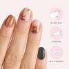 imageDashing Diva Gloss Nail Strips  Fowl Play  UV Free Chip Resistant Long Lasting Gel Nail Stickers  3Piece Thanksgiving Manicure Set  Contains 32 Wraps 1 Prep Pad 1 File