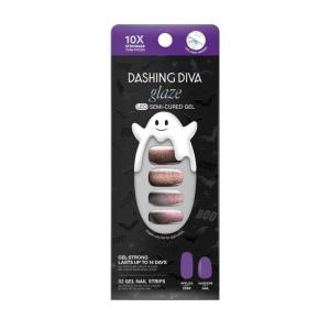 imageDashing Diva Glaze Nail Strip Set  Arachnophobia  Long Lasting Chip Resistant SemiCured Gel Nail Strips  Halloween Gel Set  4Piece Manicure Kit with 32 StripsTwilight Zone