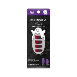 imageDashing Diva Glaze Nail Strip Set  Arachnophobia  Long Lasting Chip Resistant SemiCured Gel Nail Strips  Halloween Gel Set  4Piece Manicure Kit with 32 StripsJust My Blood Type