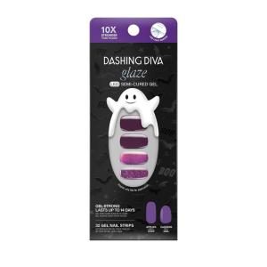 imageDashing Diva Glaze Nail Strip Set  Arachnophobia  Long Lasting Chip Resistant SemiCured Gel Nail Strips  Halloween Gel Set  4Piece Manicure Kit with 32 StripsAmethysta