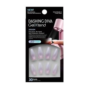 imageDashing Diva GelXtend Nail Set  Airy Fairy  Shimmer Ombre Nails  Lasts Up to 14 Days  Gel Nails  NoSoak Easy RemovalClear