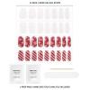 imageDashing Diva Glaze Nail Strip Set  Gift Wrapped  Long Lasting Chip Resistant SemiCured Gel Nail Strips  Holiday Gel Set  4Piece Manicure Kit with 32 StripsGift Wrapped
