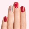 imageDashing Diva Glaze Nail Strip Set  Gift Wrapped  Long Lasting Chip Resistant SemiCured Gel Nail Strips  Holiday Gel Set  4Piece Manicure Kit with 32 StripsPlaid About You