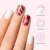 imageDashing Diva Glaze Nail Strip Set  Gift Wrapped  Long Lasting Chip Resistant SemiCured Gel Nail Strips  Holiday Gel Set  4Piece Manicure Kit with 32 StripsGift Wrapped