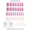 imageDashing Diva Glaze Nail Strip Set  Gift Wrapped  Long Lasting Chip Resistant SemiCured Gel Nail Strips  Holiday Gel Set  4Piece Manicure Kit with 32 StripsRose Holiday