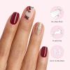 imageDashing Diva Gloss Nail Strips  Gingerbread Gentleman  UV Free Chip Resistant Long Lasting Gel Nail Stickers  3Piece Holiday Manicure Set  Contains 32 Wraps 1 Prep Pad 1 FilePoinsettia Princess