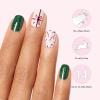 imageDashing Diva Gloss Nail Strips  Gingerbread Gentleman  UV Free Chip Resistant Long Lasting Gel Nail Stickers  3Piece Holiday Manicure Set  Contains 32 Wraps 1 Prep Pad 1 FileBig Red Bow